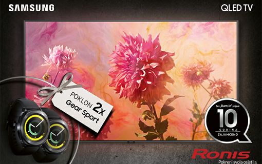 Uzmi poklon 2 Samsung Gear Sport pametna sata uz vrhunski QLED televizor na 24 rate!
