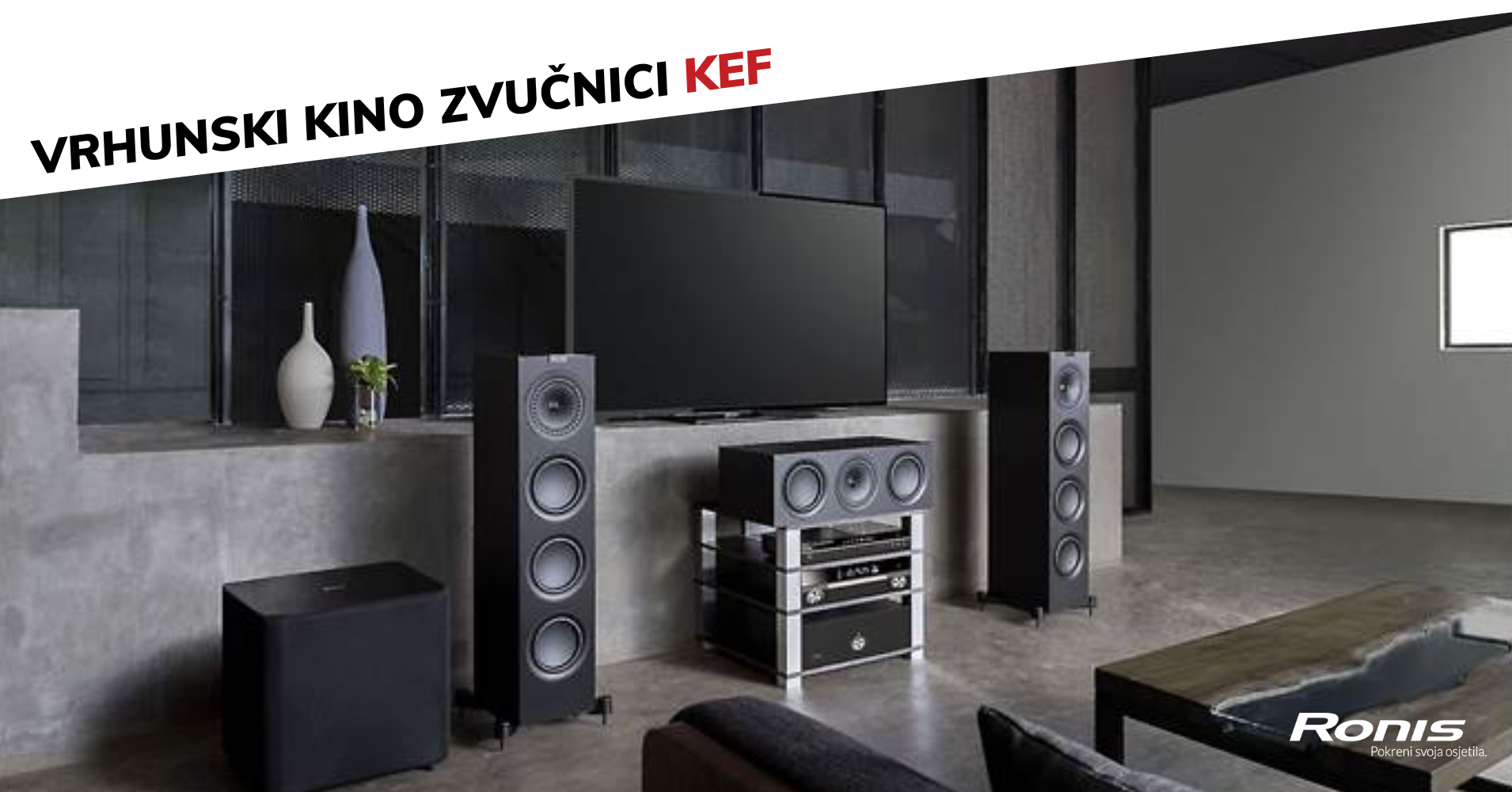 KEF ekskluzivna promocija: Kompleti Q serije zvučnika za kućno kino na sniženju