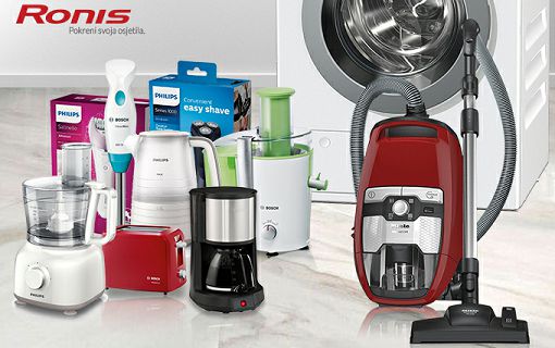 Kućanski uređaji na proljetnom sniženju! Bosch, Philips, Miele, Tefal, Rowenta sniženi do 48%! Nabavi kuhinjski aparat, perilicu, sušilicu, usisavač ili uređaj za osobnu njegu po najboljoj cijeni ikad!