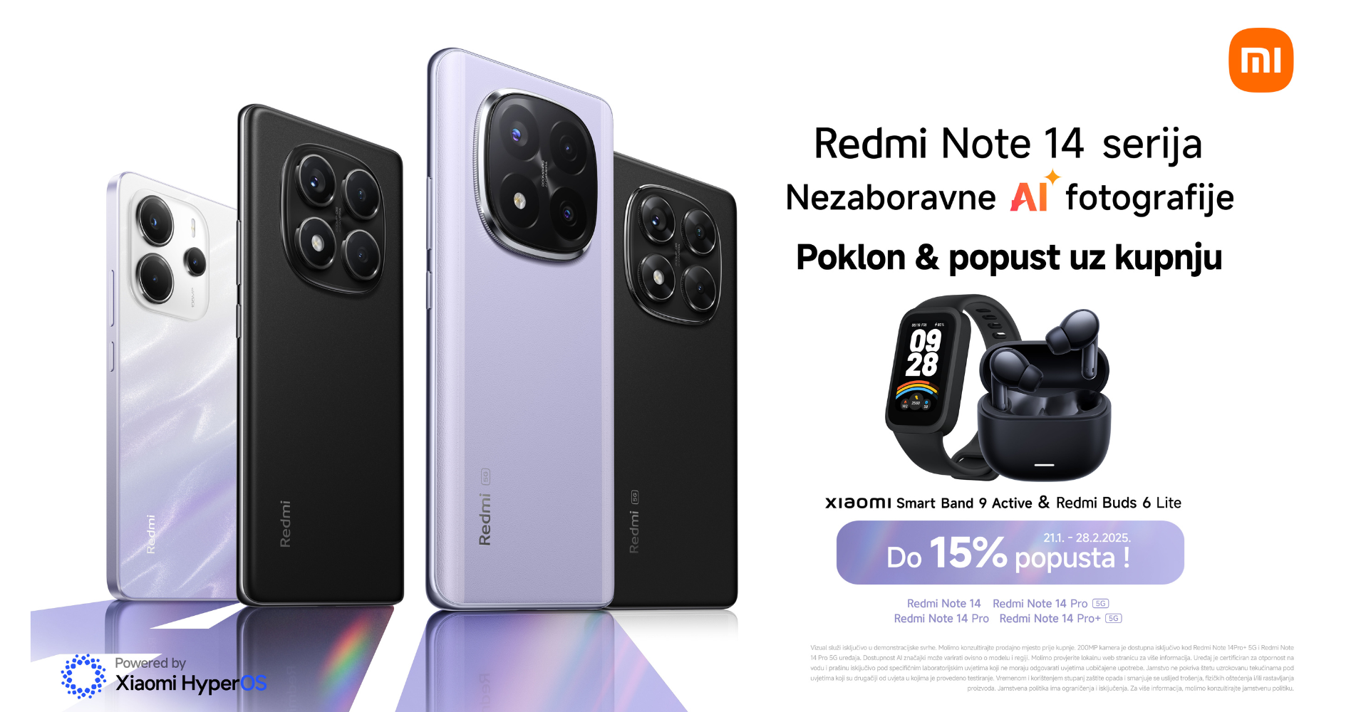Ne propusti posebne popuste i poklone uz Xiaomi Redmi Note 14 seriju