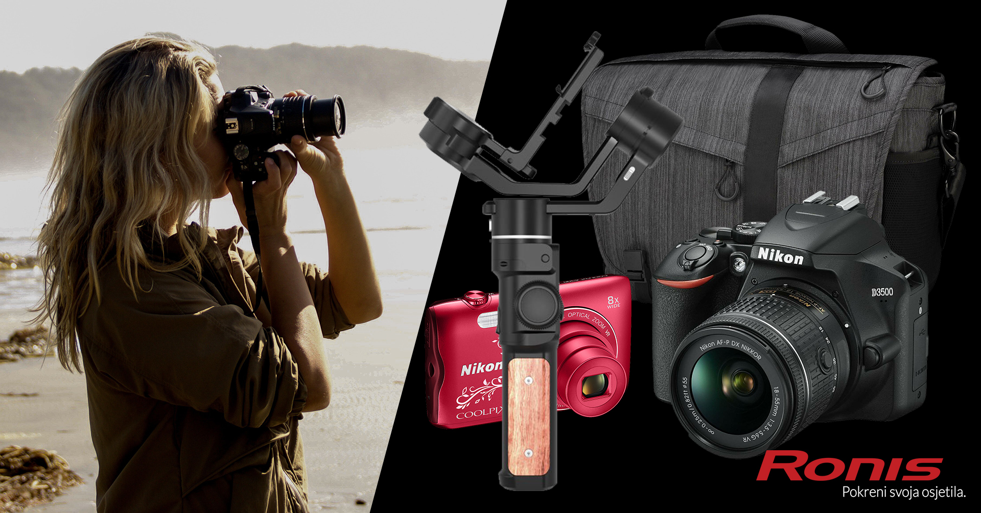 Nikon, Sony, Fuji - nabavi vrhunski fotoaparat, gimbal i torbu, sada na 24 rate bez kamata!