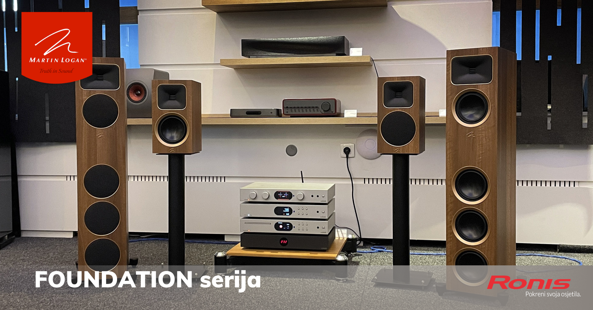 Novo u Ronisu: Martin Logan Foundation F1 i B1
