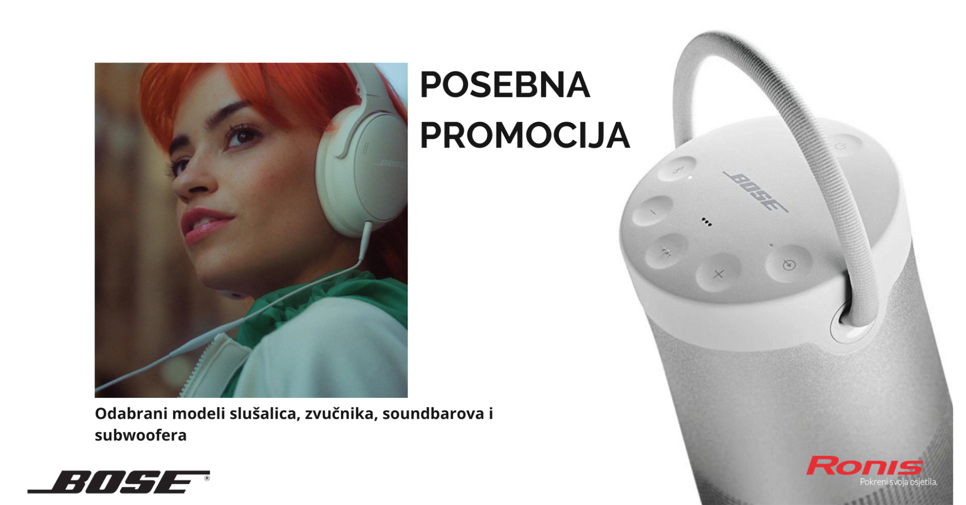 Otkrij akcije na Bose audio opremu