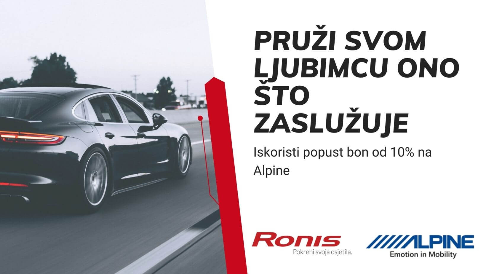 POKLON BON NA CAR AUDIO! 🚗 Darujemo ti -10% na Alpine auto akustiku