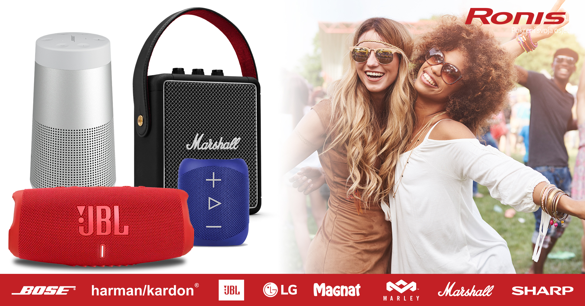 Prijenosni zvučnici | JBL, Marshall, Bose, Harman/Kardon 🎵🎶 Uhvati do 39% popusta!