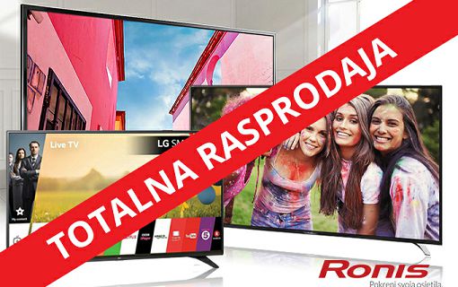 Proljetna rasprodaja televizora uz sniženje do 50%! Čistimo skladište od viškova, iskoristite priliku! Nabavite svoj novi Samsung, Sharp ili LG ekran po ludoj cijeni!