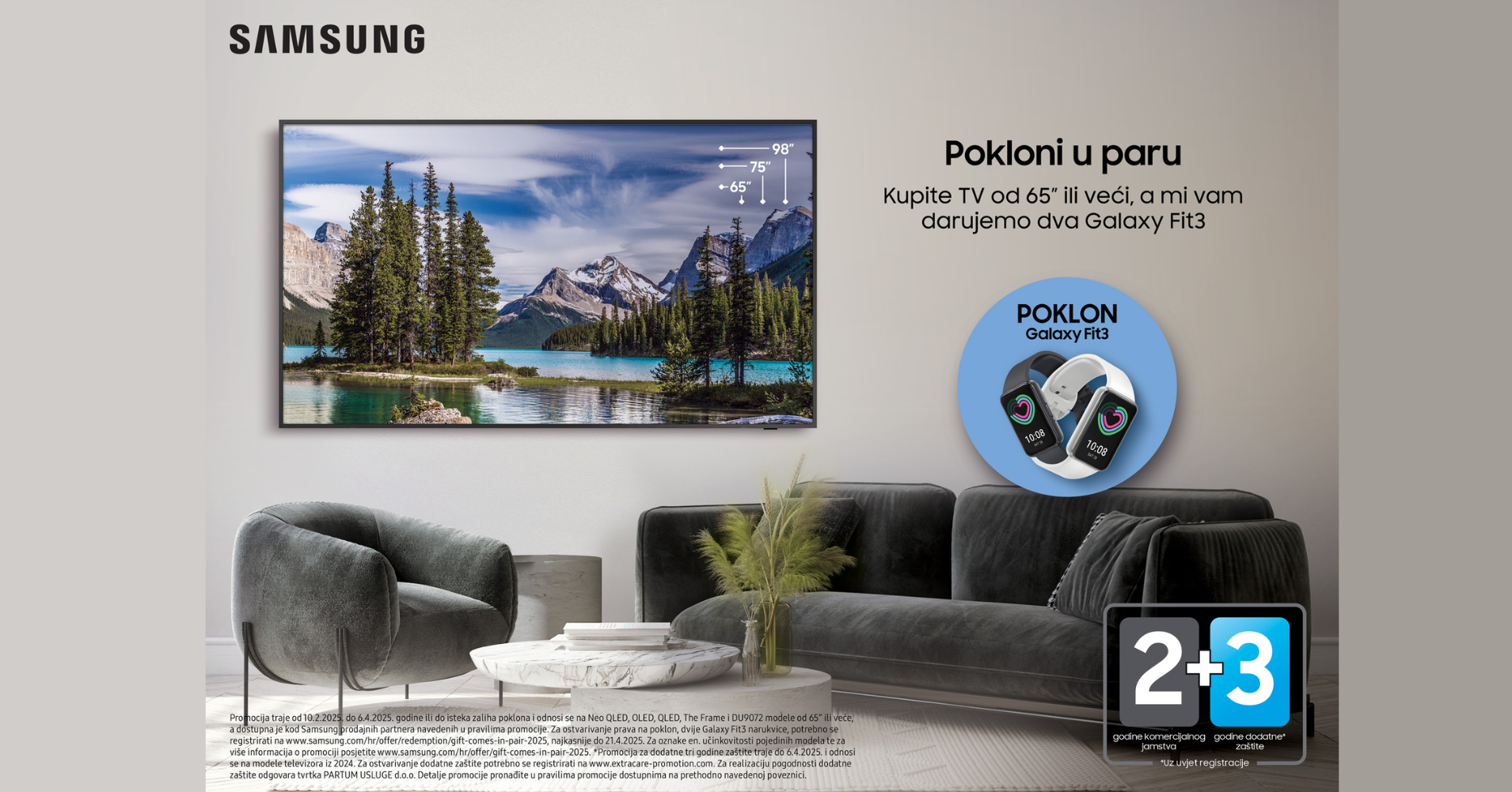 Samsung TV promocija: Kupi TV i osvoji dvije Galaxy Fit3 narukvice