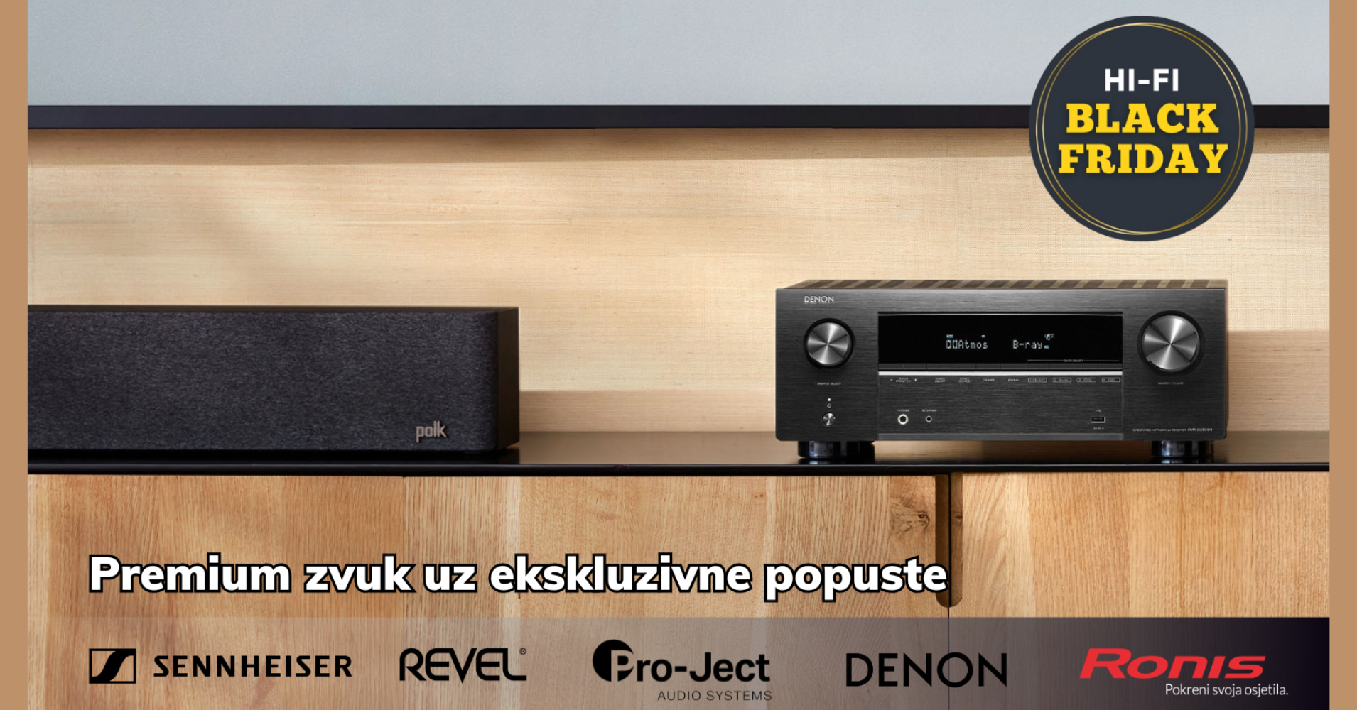 Sennheiser, Revel, Denon na BLACK Friday akciji: Savršen zvuk po nevjerojatnim cijenama
