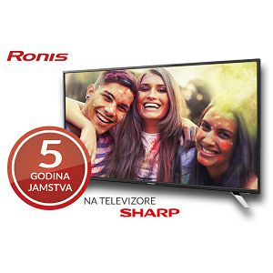 SHARP TV AKCIJA Nabavite vrhunski Sharp Smart TV sada uz 5 godina jamstva i plaćanje do 24 rate bez kamata!