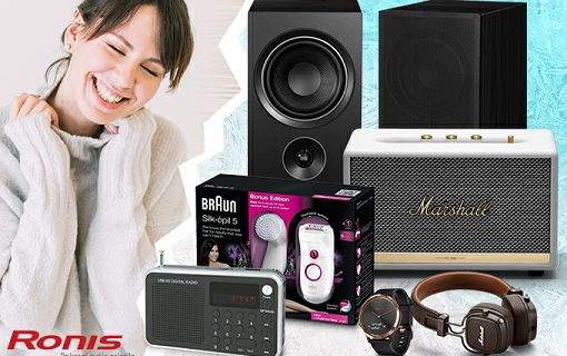 SIJEČANJSKA RASPRODAJA Uhvati do 50% popusta na slušalice, pametni sat, radio ili mali kućanski uređaj! Nabavi Marshall, Garmin, PSB, JBL, Alpine, Wearfit, Braun, Soundmaster, Audio-Technica po ledenoj cijeni!