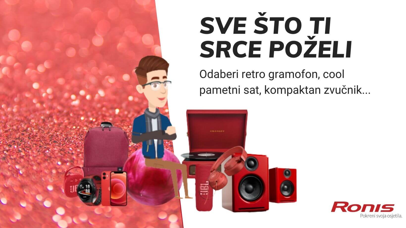 SVE NIJANSE CRVENE 🟥 Zvučnici, gramofoni, mobiteli....