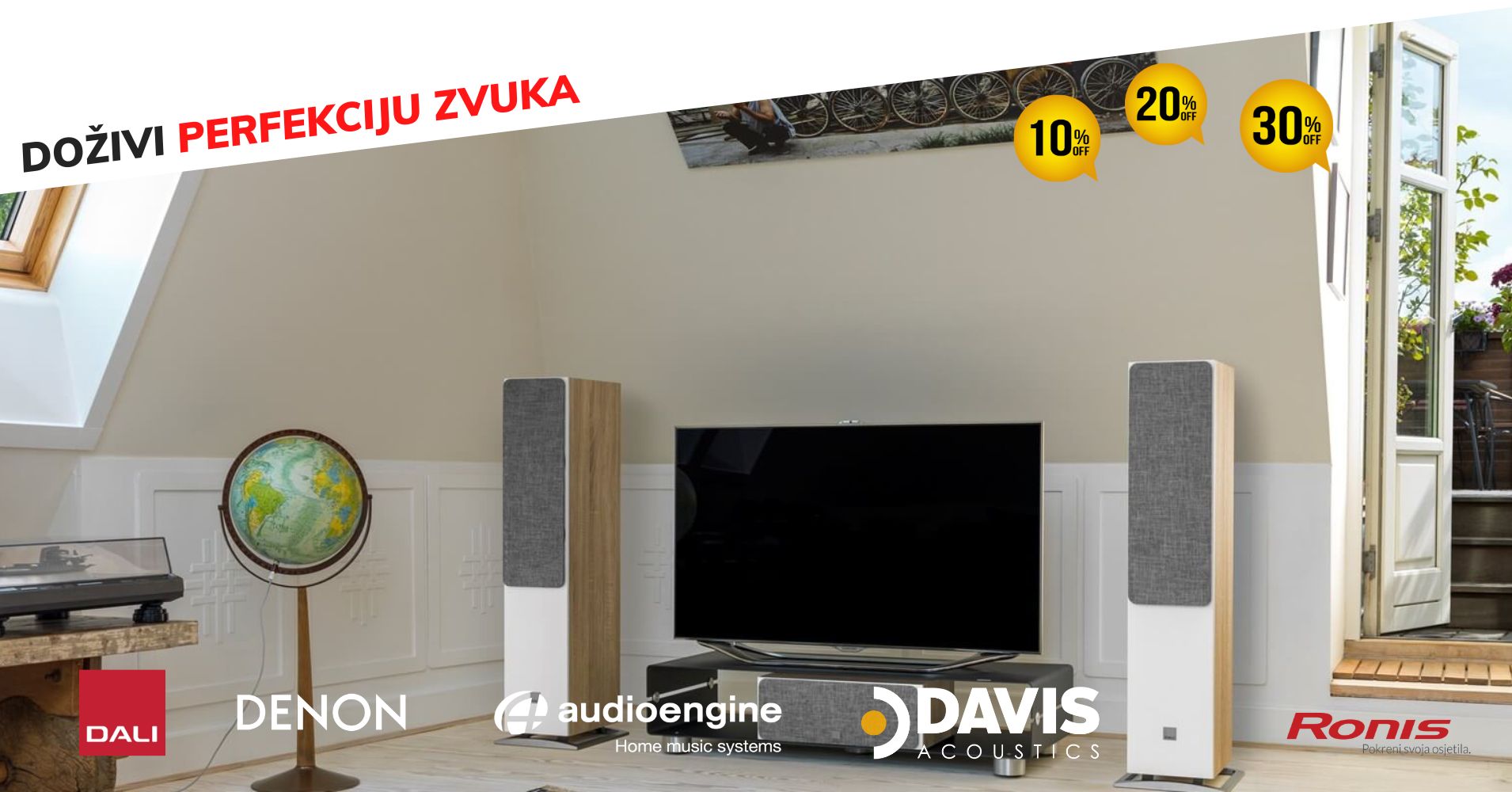 Iskoristi akciju na Dali, Audioengine, Denon🎵 Počasti se novim Hi-Fi-jem za tvoj dom!