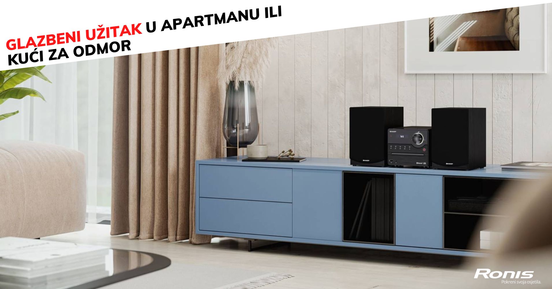 Učini svoj apartman zabavnim! 🎶 Akcija na TV, Hi-Fi, zvučnike za terasu, igraće konzole