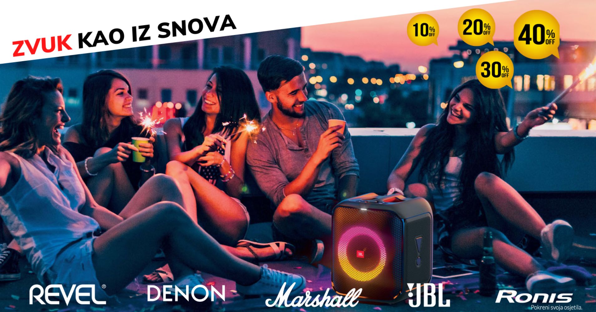 Uhvati JBL PartyBox na akciji! 🎵 Dali, Revel, Marshall i Denon po sniženim cijenama