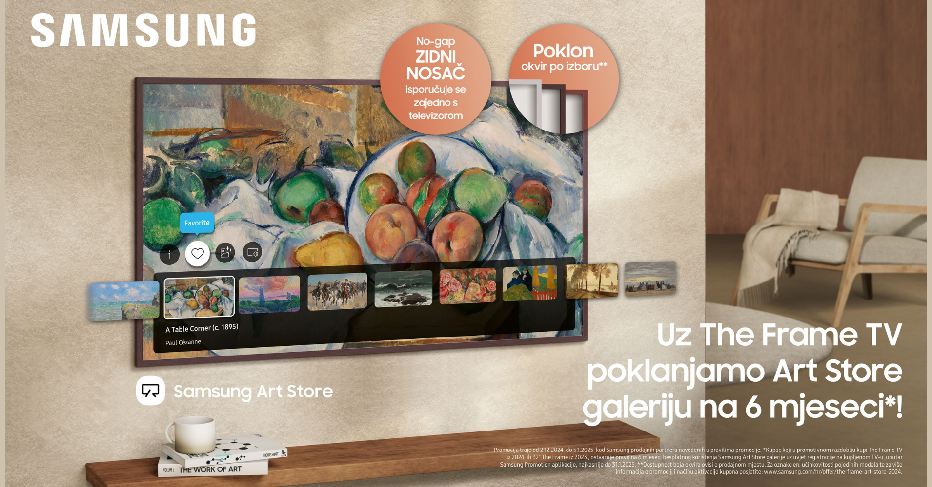 Uz Samsung The Frame TV dobivate Art Store gratis na šest mjeseci