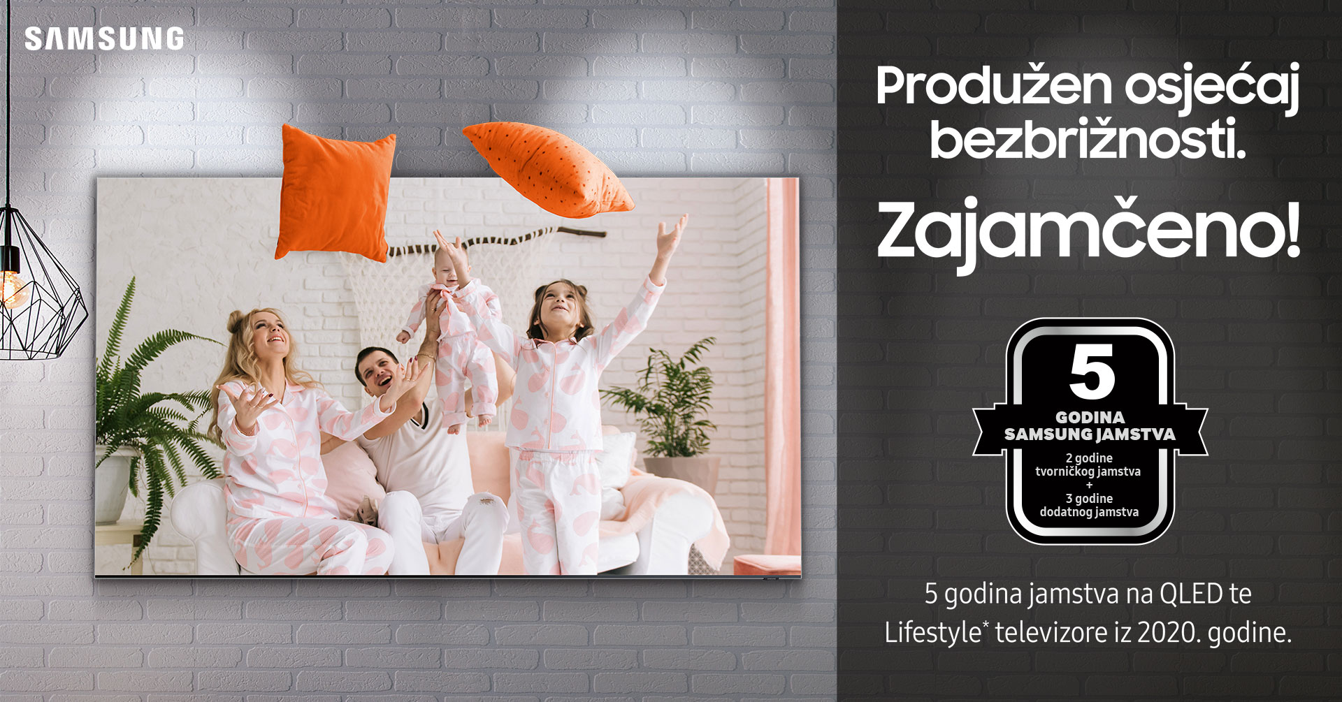 Uz svoj novi Samsung QLED televizor uzmi 5 godina jamstva i plati na rate!