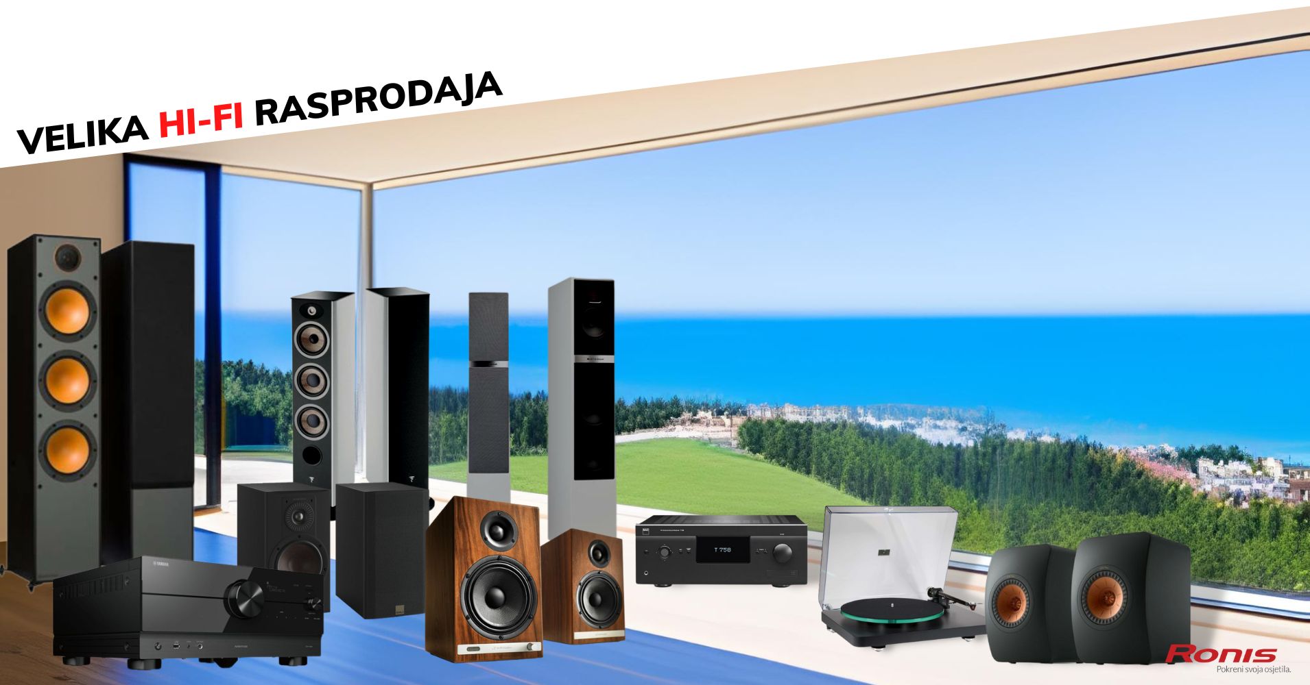 Zvuk bez kompromisa: Rasprodaja zvučnika, Hi-Fi komponenti, subwoofera i audio kablova