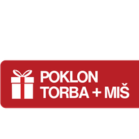 Poklon torba i miš uz laptop