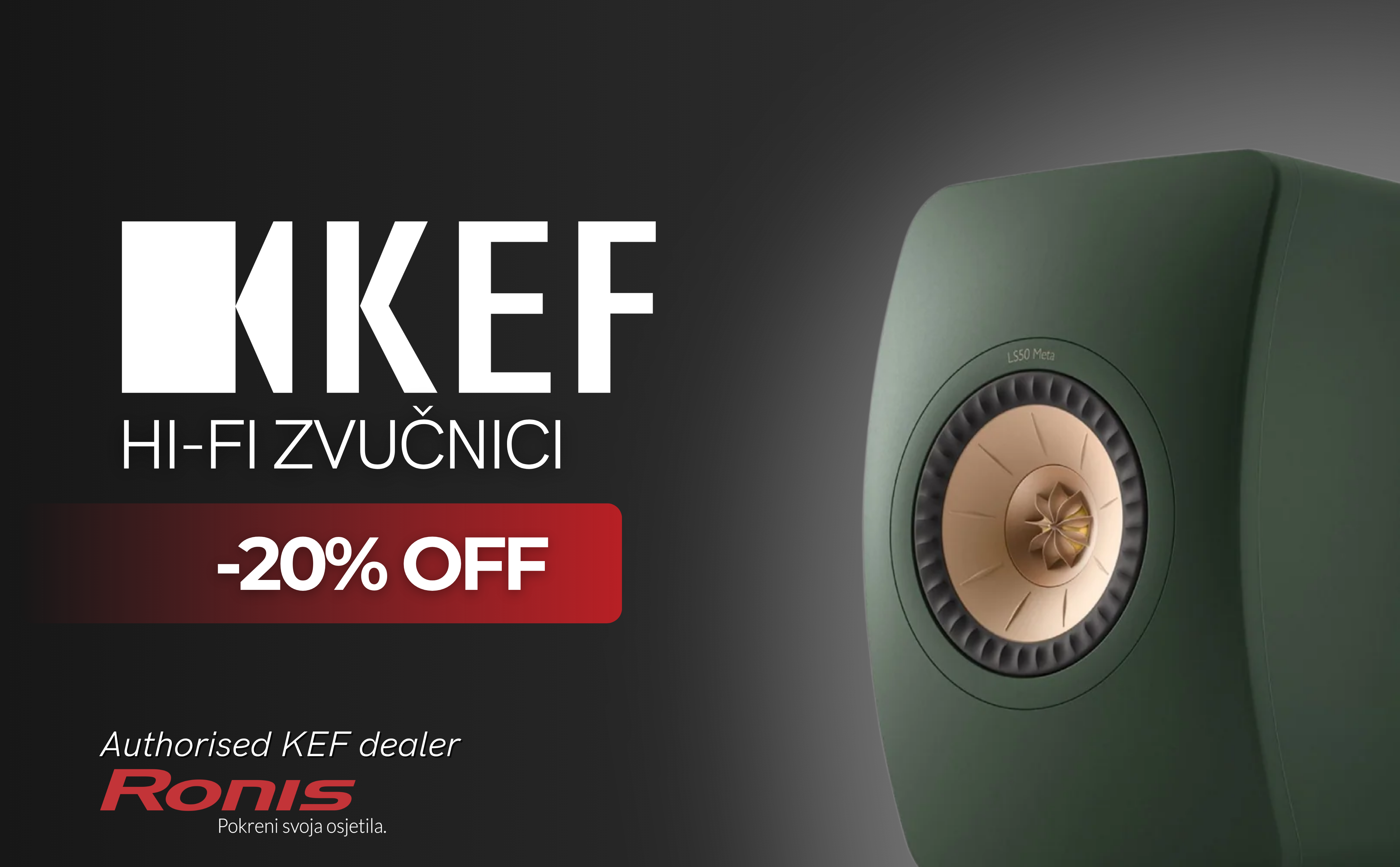 KEF uz -20% popusta!