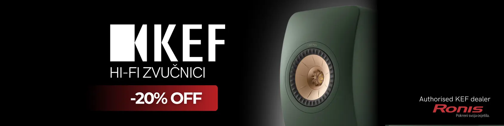 KEF zvučnici na akciji -20%