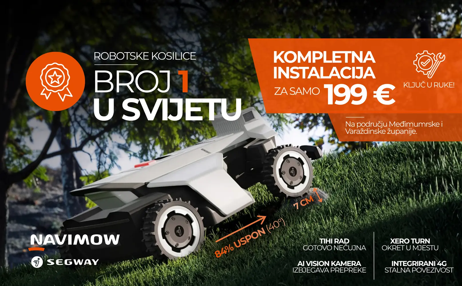 Segway robotske kosilice