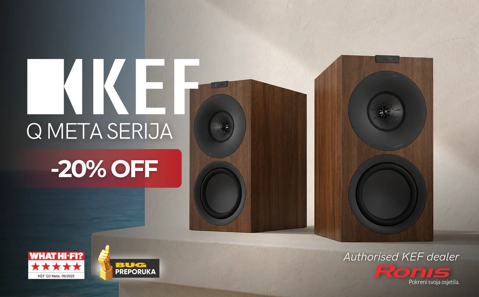 KEF uz -20% popusta!