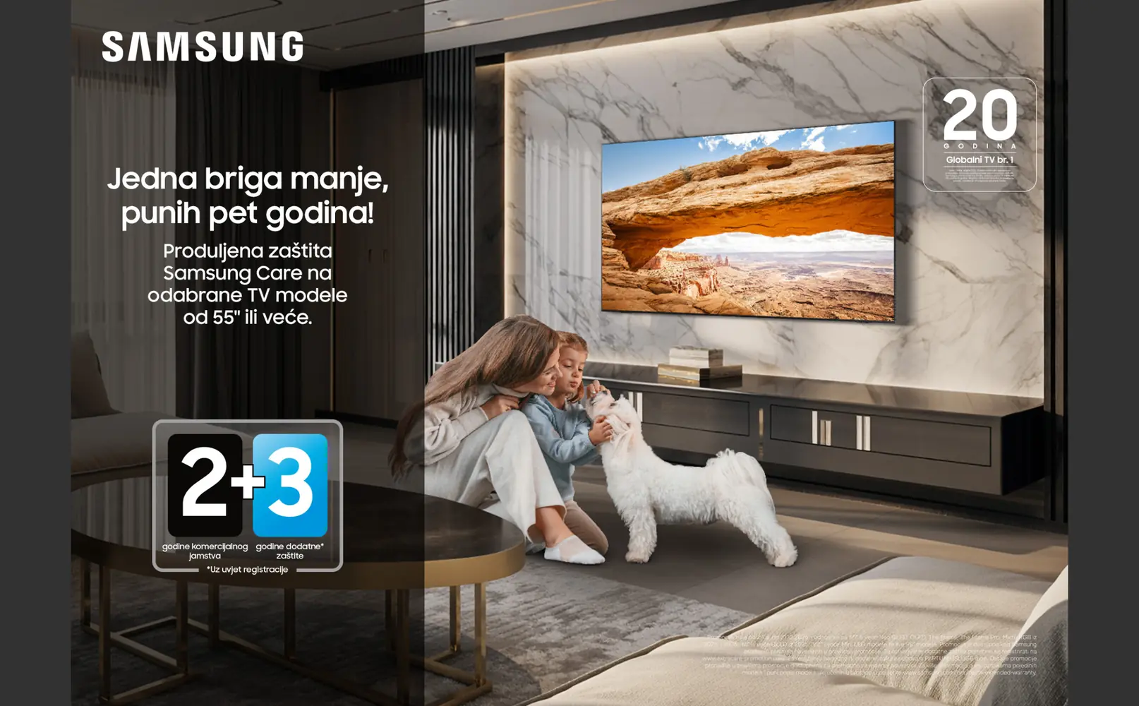 Samsung Extra care 2+3 godine!