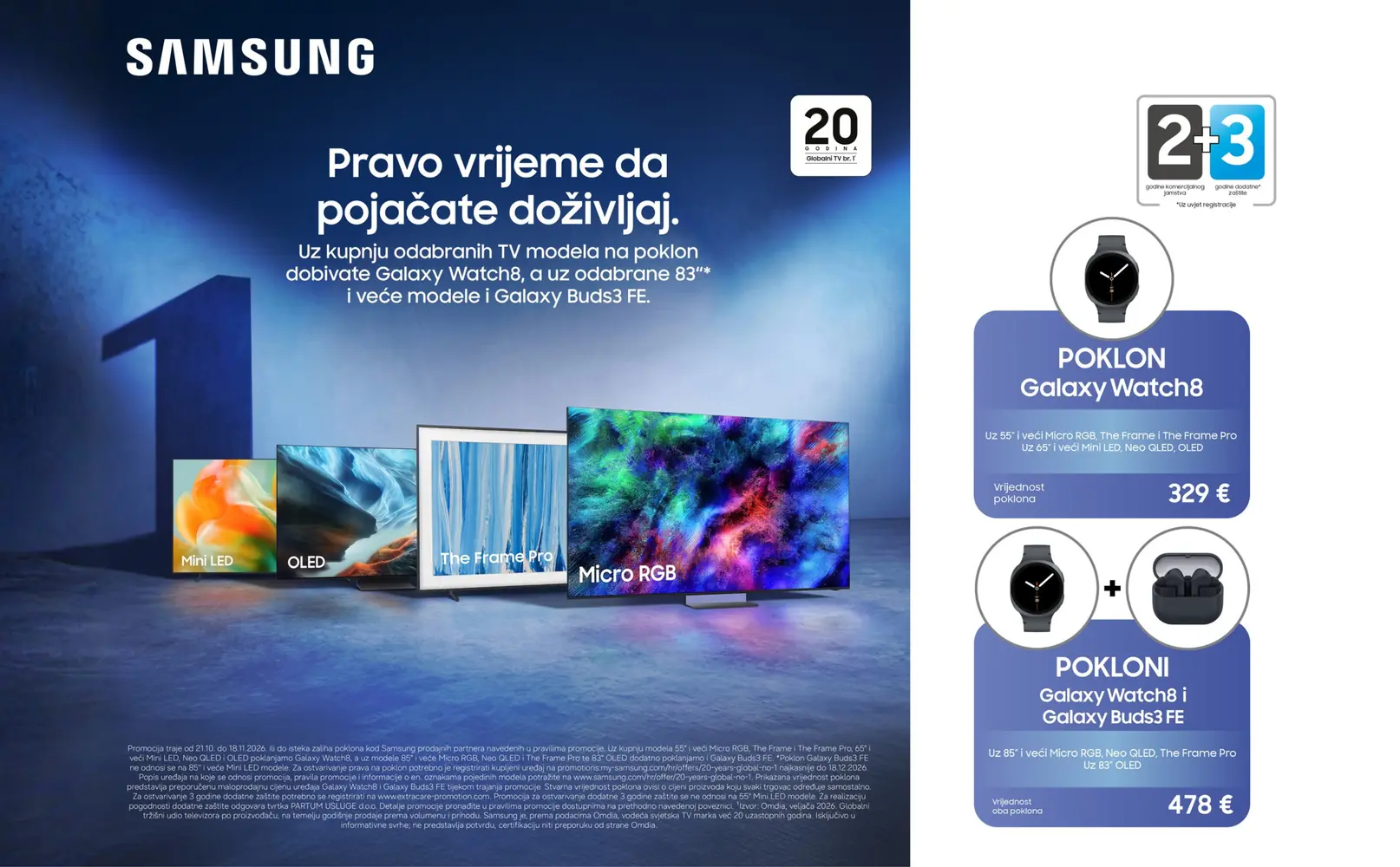 Kupi TV i uzmi Galaxy Watch8 GRATIS!